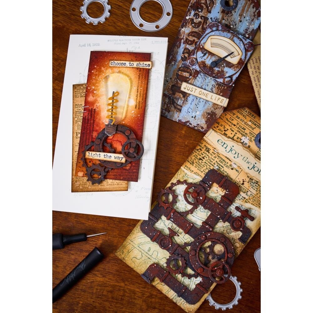 Sizzix Thinlits Die Set Vault Industrial (666874) Sizzix Thinlits Die Set Vault Industrial (666874)