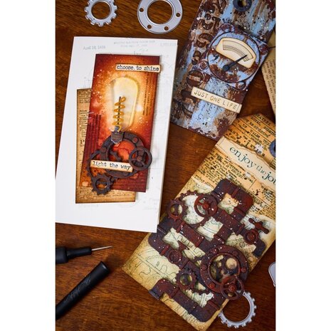 Sizzix Thinlits Die Set Vault Industrial (666874) Sizzix Thinlits Die Set Vault Industrial (666874)