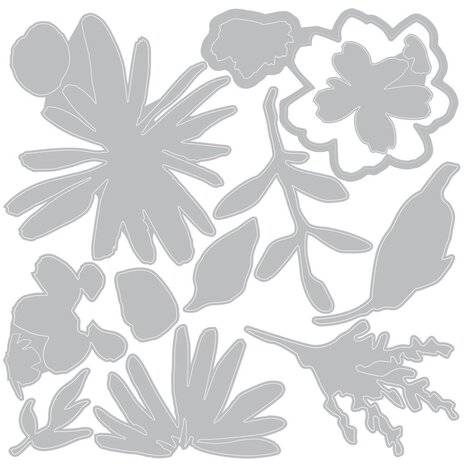 Sizzix Sidekick Embossing Folder & Thinlit Set Vault Side Order Floristry (666872)