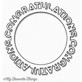 My Favorite Things Die-Namics Congratulations Circle Frame (MFT-1189)