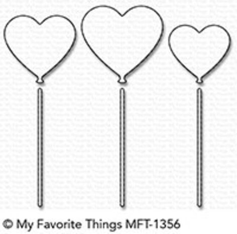 My Favorite Things Die-Namics Heart Balloons (MFT-1356) My Favorite Things Die-Namics Heart Balloons (MFT-1356)