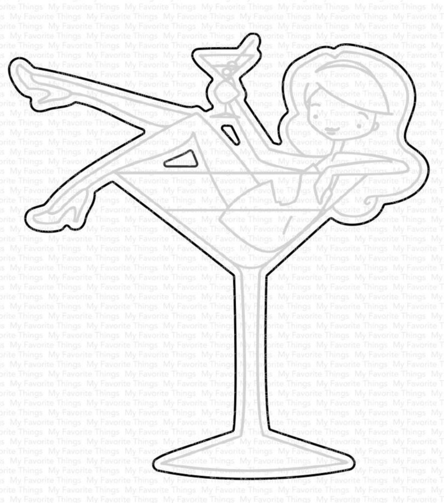 My Favorite Things Die-namics à la modes Martinis on Me (MFT-1668) My Favorite Things Die-namics à la modes Martinis on Me (MFT-1668)