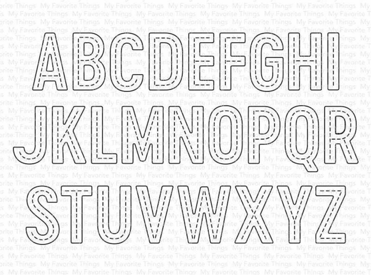 My Favorite Things Die-namics In Stitches Alphabet (MFT-1999) My Favorite Things Die-namics In Stitches Alphabet (MFT-1999)