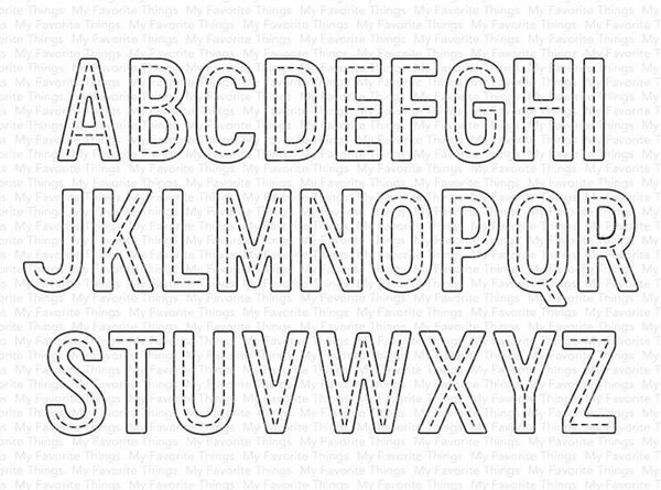 My Favorite Things Die-namics In Stitches Alphabet (MFT-1999) My Favorite Things Die-namics In Stitches Alphabet (MFT-1999)