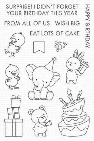 My Favorite Things Eat Lots of Cake Clear Stamps (YUZU-008) My Favorite Things Eat Lots of Cake Clear Stamps (YUZU-008)