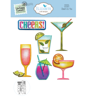 Elizabeth Craft Designs Sunny Days Dies Cheers to You (2232) Elizabeth Craft Designs Sunny Days Dies Cheers to You (2232)