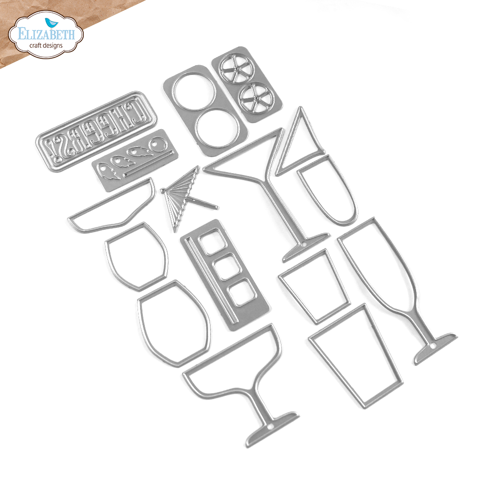 Elizabeth Craft Designs Sunny Days Dies Cheers to You (2232)