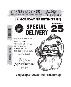 Stampers Anonymous Cling Stamps Jolly Santa (CMS442) Stampers Anonymous Cling Stamps Jolly Santa (CMS442)