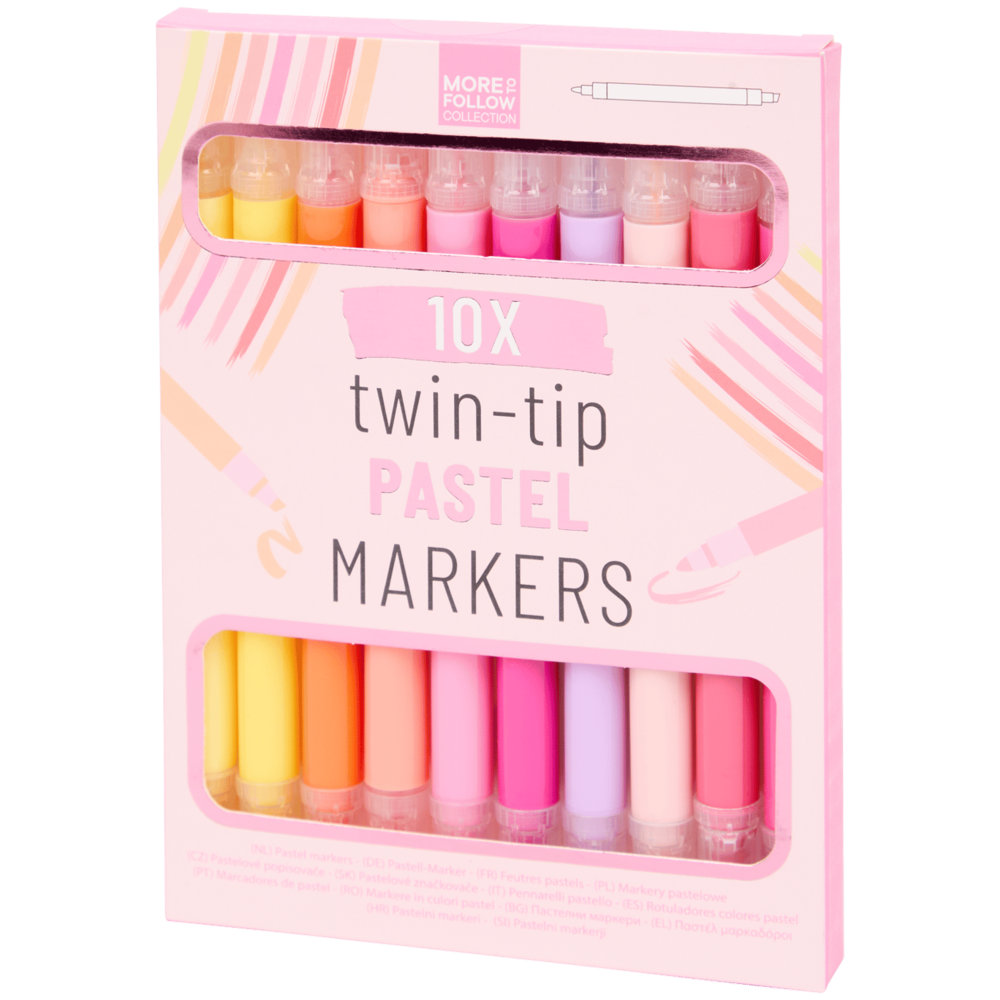 AVEC Twin-Tip Markers Pastel Pink (3208747) AVEC Twin-Tip Markers Pastel Pink (3208747)