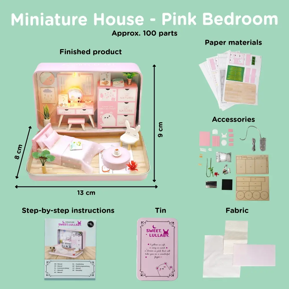 Crafts & Co. DIY Miniature Room in a Tin Sweet Lullaby (3010093) Crafts & Co. DIY Miniature Room in a Tin Sweet Lullaby (3010093)