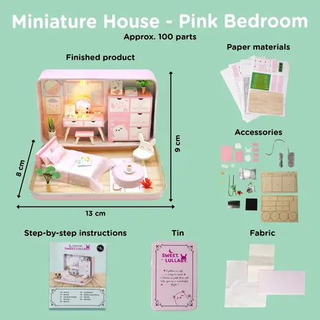 Crafts & Co. DIY Miniature Room in a Tin Sweet Lullaby (3010093) Crafts & Co. DIY Miniature Room in a Tin Sweet Lullaby (3010093)