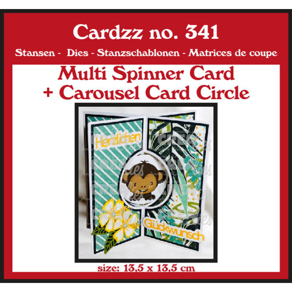 Crealies Cardzz Dies Multi Spinner + Carousel Card Circle (CLCZ341 ...