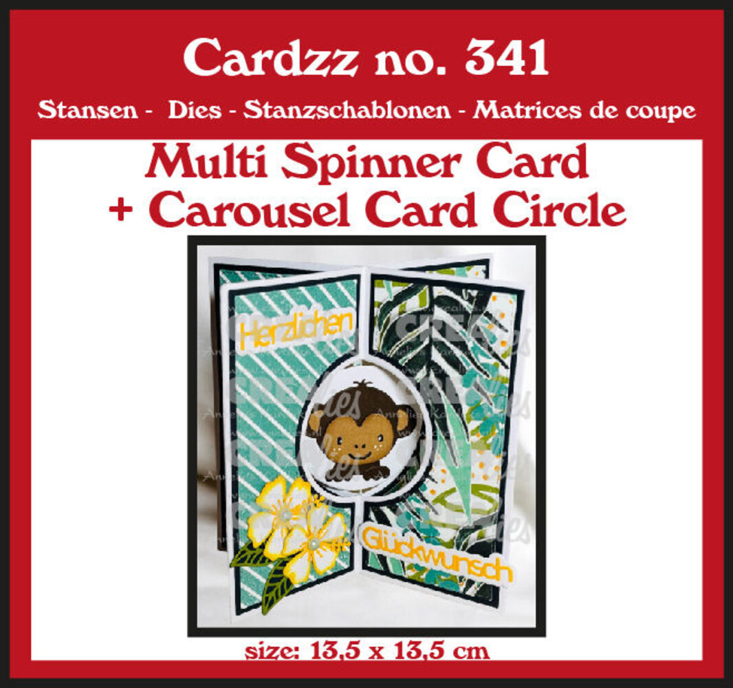 Crealies Cardzz Dies Multi Spinner + Carousel Card Circle (CLCZ341) Crealies Cardzz Dies Multi Spinner + Carousel Card Circle (CLCZ341)