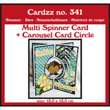 Crealies Cardzz Dies Multi Spinner + Carousel Card Circle (CLCZ341)