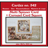 Crealies Cardzz Dies Multi Spinner + Carousel Card Square (CLCZ342)