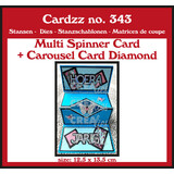 Crealies Cardzz Dies Multi Spinner + Carousel Card Diamond (CLCZ343)