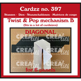 Crealies Cardzz Dies Twist & Pop B Diagonal for 6 panels (CLCZ397)