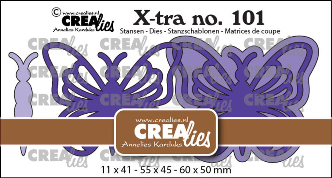 Crealies X-tra Dies Butterfly A XL (CLXtra101) Crealies X-tra Dies Butterfly A XL (CLXtra101)