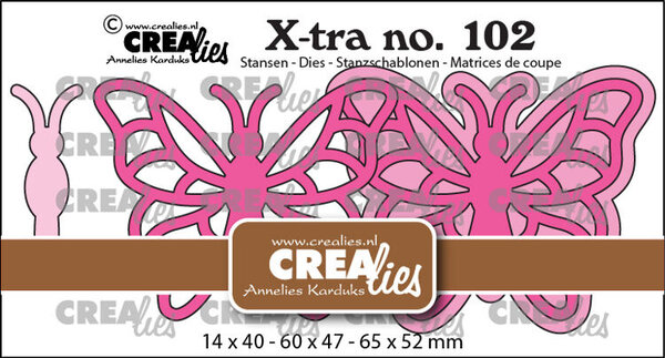 Crealies X-tra Dies Butterfly B XL (CLXtra102)