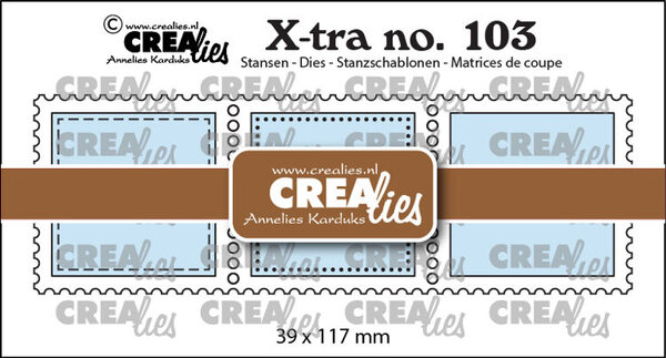 Crealies X-tra Dies 3 Postage Stamps Square in a Row (CLXtra103) Crealies X-tra Dies 3 Postage Stamps Square in a Row (CLXtra103)