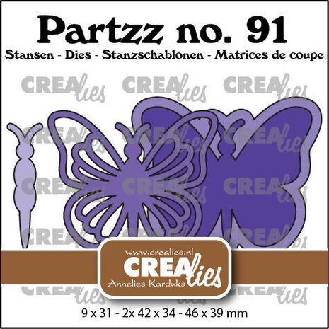 Crealies Partzz Dies Butterfly A Large (CLPartzz91) Crealies Partzz Dies Butterfly A Large (CLPartzz91)