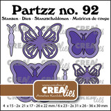 Crealies Partzz Dies Butterfly A Middle and Small (CLPartzz92)