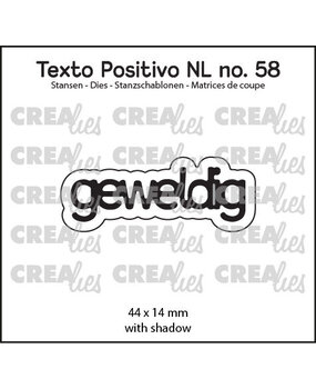 Crealies Texto Positivo Dies Geweldig (POSNL58) Crealies Texto Positivo Dies Geweldig (POSNL58)