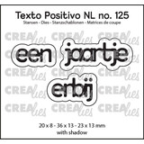 Crealies Texto Positivo Dies Een Jaartje Erbij (POSNL125)