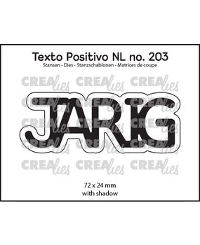 Crealies Texto Positivo Dies JARIG (POSNL203) Crealies Texto Positivo Dies JARIG (POSNL203)
