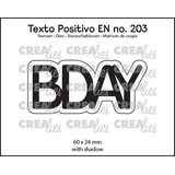 Crealies Texto Positivo Dies BDAY (POSEN203)