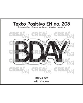 Crealies Texto Positivo Dies BDAY (POSEN203) Crealies Texto Positivo Dies BDAY (POSEN203)
