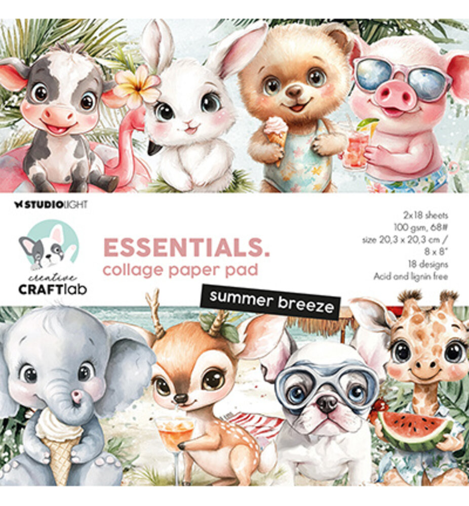 Creative Craftlab Essentials Summer Breeze 8x8 Inch Paper Pad (CCL-ES-CPP360) Creative Craftlab Essentials Summer Breeze 8x8 Inch Paper Pad (CCL-ES-CPP360)