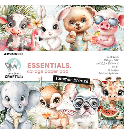 Creative Craftlab Essentials Summer Breeze 8x8 Inch Paper Pad (CCL-ES-CPP360) Creative Craftlab Essentials Summer Breeze 8x8 Inch Paper Pad (CCL-ES-CPP360)
