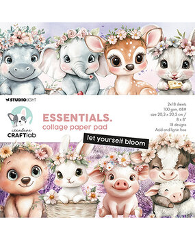 Creative Craftlab Essentials Let Yourself Bloom 8x8 Inch Paper Pad (CCL-ES-CPP361) Creative Craftlab Essentials Let Yourself Bloom 8x8 Inch Paper Pad (CCL-ES-CPP361)