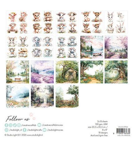 Creative Craftlab Essentials Let Yourself Bloom 8x8 Inch Paper Pad (CCL-ES-CPP361) Creative Craftlab Essentials Let Yourself Bloom 8x8 Inch Paper Pad (CCL-ES-CPP361)