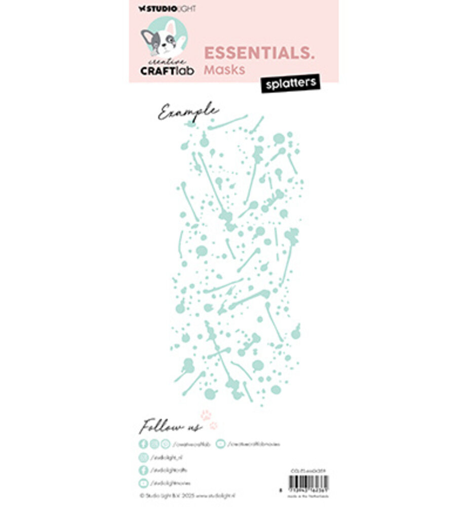 Creative Craftlab Essentials Splatters Masking Stencil (CCL-ES-MASK359)