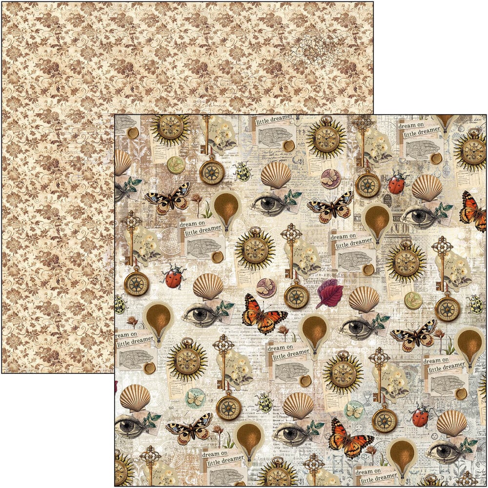 Ciao Bella Papercrafting Cabinet of curiosities 12x12 Inch Paper Pad (CBPM085) Ciao Bella Papercrafting Cabinet of curiosities 12x12 Inch Paper Pad (CBPM085)