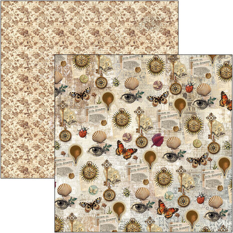 Ciao Bella Papercrafting Cabinet of curiosities 12x12 Inch Paper Pad (CBPM085) Ciao Bella Papercrafting Cabinet of curiosities 12x12 Inch Paper Pad (CBPM085)