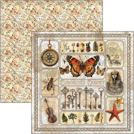 Ciao Bella Papercrafting Cabinet of curiosities 12x12 Inch Paper Pad (CBPM085) Ciao Bella Papercrafting Cabinet of curiosities 12x12 Inch Paper Pad (CBPM085)