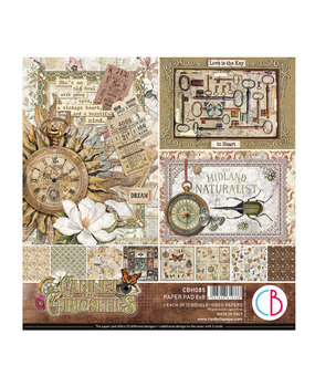 Ciao Bella Papercrafting Cabinet of curiosities 8x8 Inch Paper Pad (CBH085) Ciao Bella Papercrafting Cabinet of curiosities 8x8 Inch Paper Pad (CBH085)