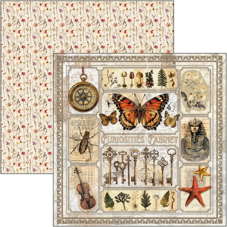 Ciao Bella Papercrafting Cabinet of curiosities 8x8 Inch Paper Pad (CBH085) Ciao Bella Papercrafting Cabinet of curiosities 8x8 Inch Paper Pad (CBH085)