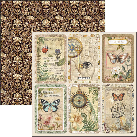 Ciao Bella Papercrafting Cabinet of curiosities 8x8 Inch Paper Pad (CBH085) Ciao Bella Papercrafting Cabinet of curiosities 8x8 Inch Paper Pad (CBH085)