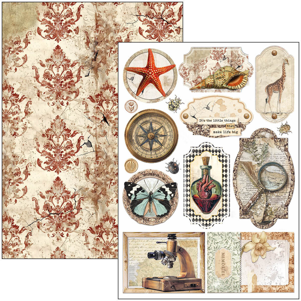 Ciao Bella Papercrafting Cabinet of curiosities A4 Creative Pad (CBCL085) Ciao Bella Papercrafting Cabinet of curiosities A4 Creative Pad (CBCL085)