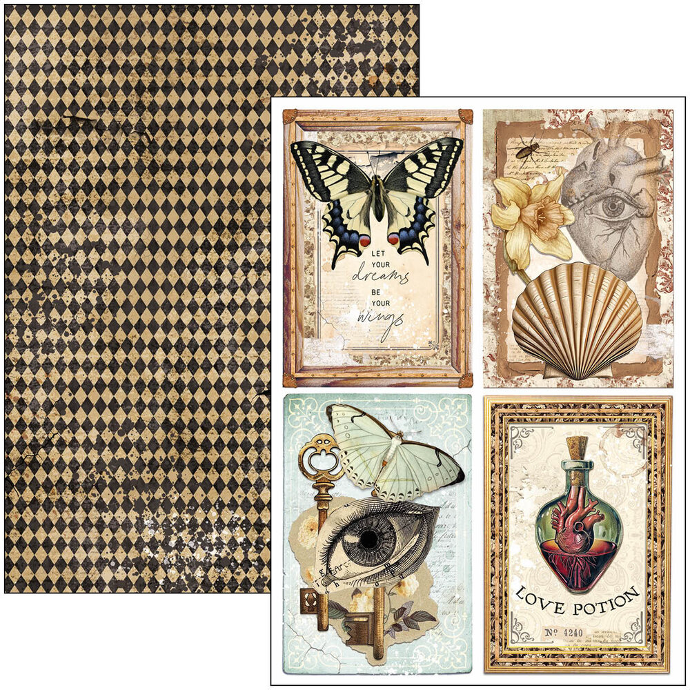 Ciao Bella Papercrafting Cabinet of curiosities A4 Creative Pad (CBCL085) Ciao Bella Papercrafting Cabinet of curiosities A4 Creative Pad (CBCL085)