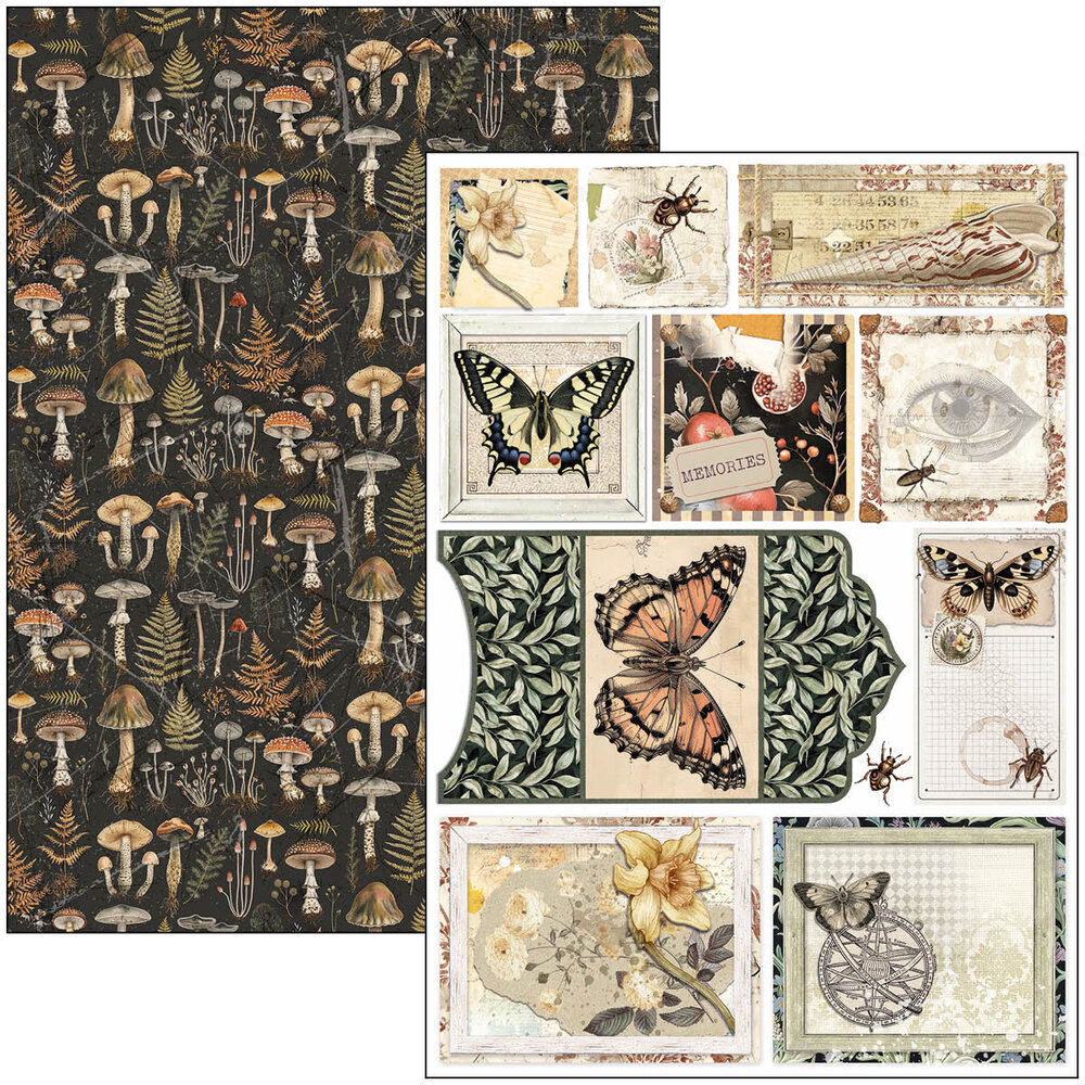 Ciao Bella Papercrafting Cabinet of curiosities A4 Creative Pad (CBCL085) Ciao Bella Papercrafting Cabinet of curiosities A4 Creative Pad (CBCL085)