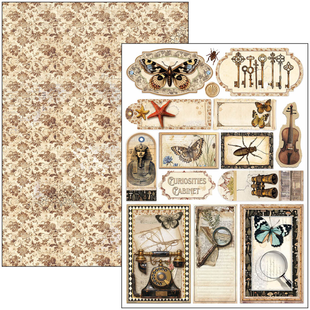 Ciao Bella Papercrafting Cabinet of curiosities A4 Creative Pad (CBCL085) Ciao Bella Papercrafting Cabinet of curiosities A4 Creative Pad (CBCL085)