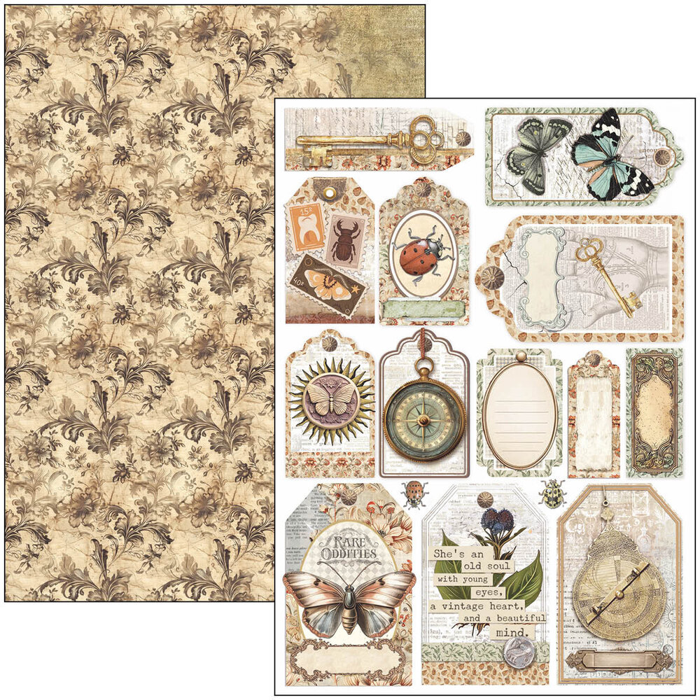 Ciao Bella Papercrafting Cabinet of curiosities A4 Creative Pad (CBCL085) Ciao Bella Papercrafting Cabinet of curiosities A4 Creative Pad (CBCL085)