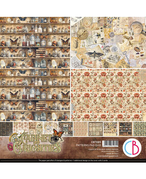 Ciao Bella Papercrafting Cabinet of curiosities 12x12 Inch Patterns Pad (CBT085) Ciao Bella Papercrafting Cabinet of curiosities 12x12 Inch Patterns Pad (CBT085)