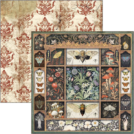 Ciao Bella Papercrafting Cabinet of curiosities 12x12 Inch Patterns Pad (CBT085) Ciao Bella Papercrafting Cabinet of curiosities 12x12 Inch Patterns Pad (CBT085)