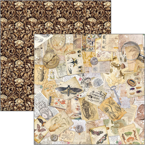 Ciao Bella Papercrafting Cabinet of curiosities 12x12 Inch Patterns Pad (CBT085) Ciao Bella Papercrafting Cabinet of curiosities 12x12 Inch Patterns Pad (CBT085)